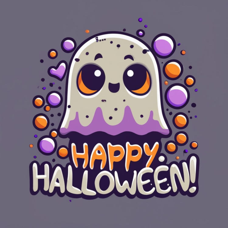 Happy Halloween,Cute Ghost,Creepy Ghost