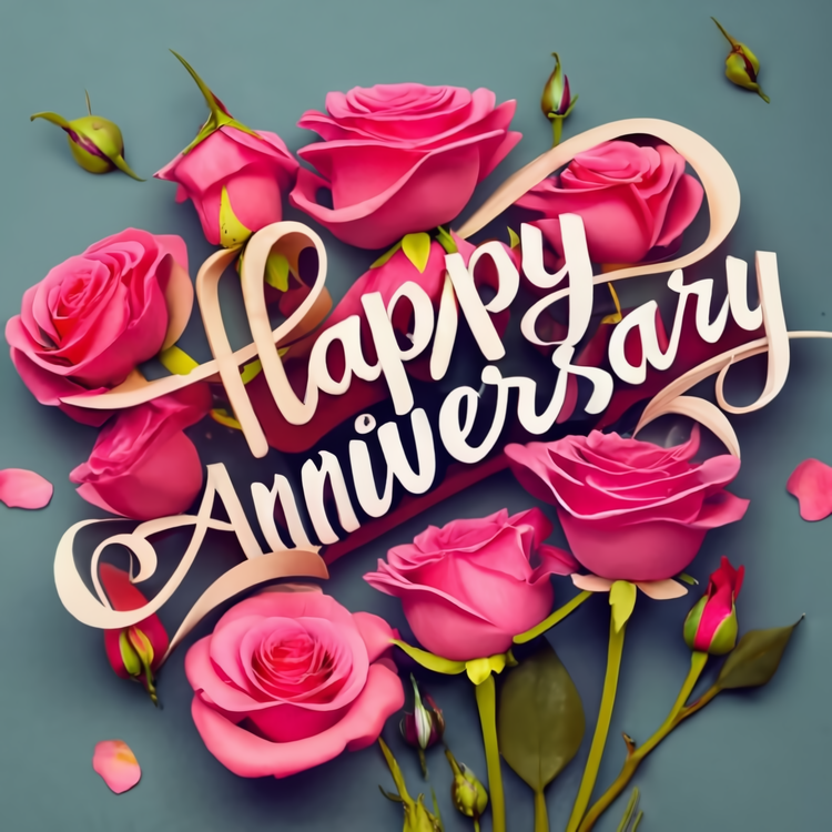 Happy Anniversary,Rose Bouquet,Pink Roses