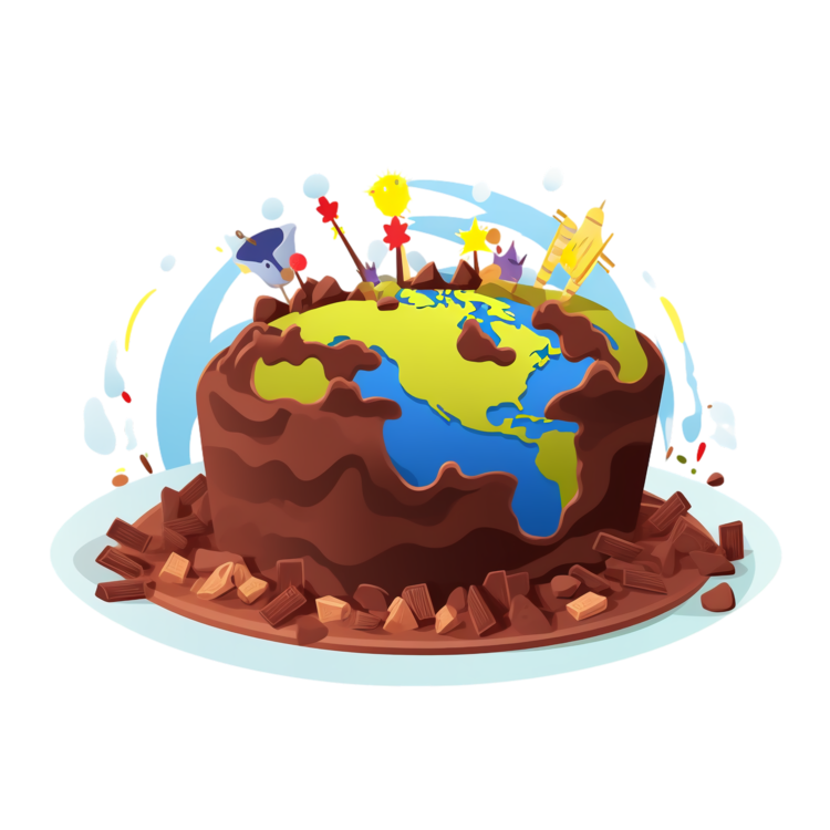 International Chocolate Day,Chocolate Cake,Globe