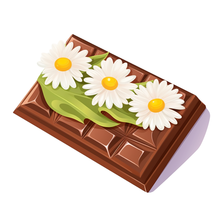 International Chocolate Day,Chocolate Bar,Daisies