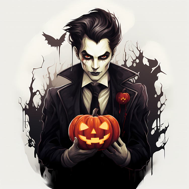 Vampire With Pumpkin,Others