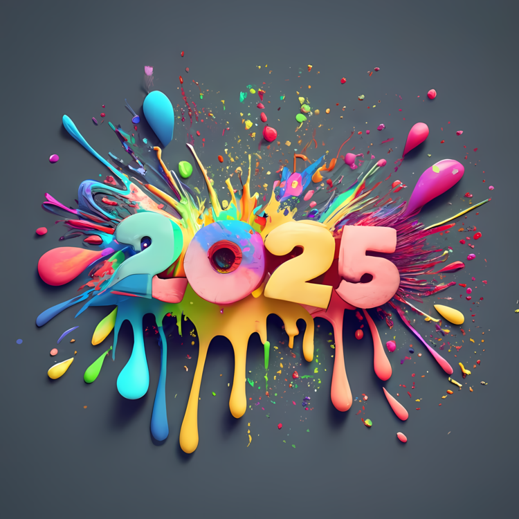 2025 Happy New Year,others Png Clipart - Royalty Free Svg   Png