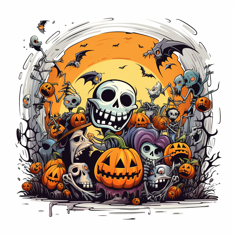 Halloween Party,Halloween,Skull