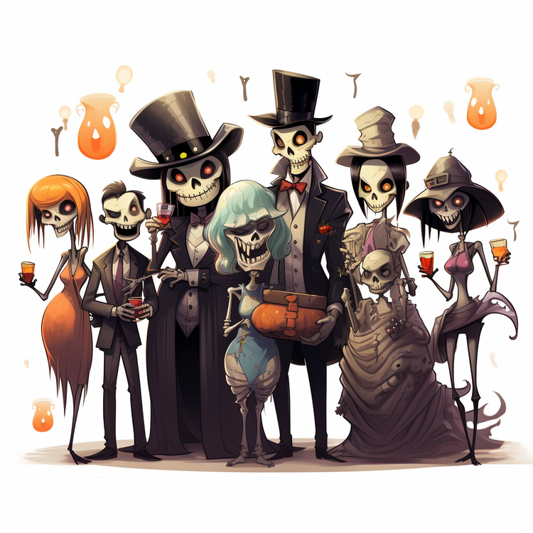 Halloween Party,Skeleton,Party