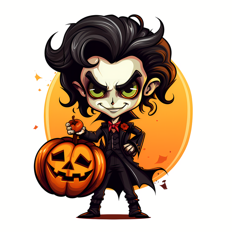Vampire With Pumpkin,Others
