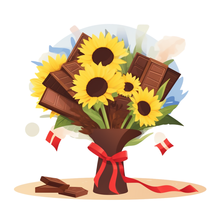 International Chocolate Day,Sunflowers,Chocolate
