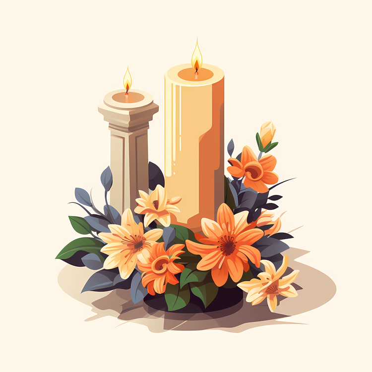 All Souls Day,Flower And Candle,Others