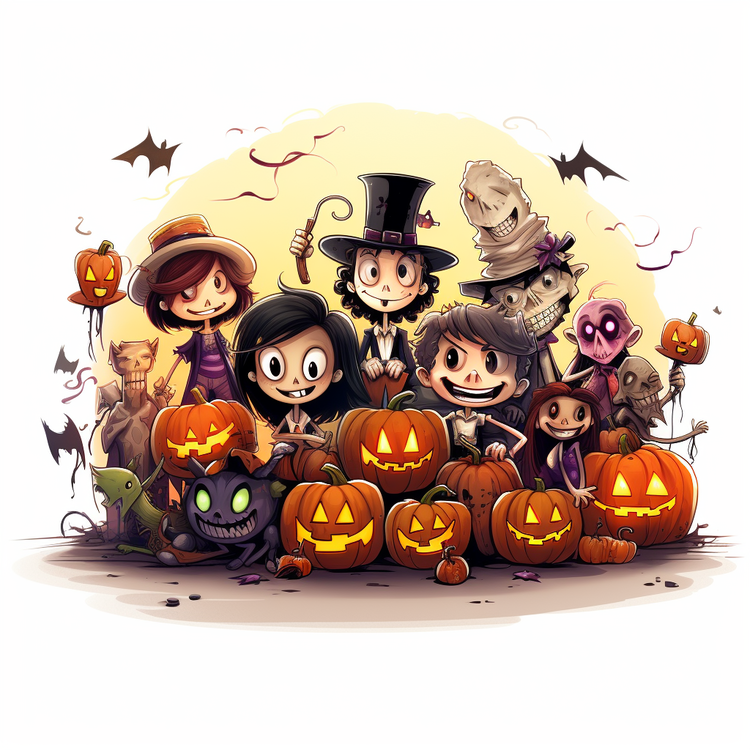 Halloween Party,Cute,Spooky