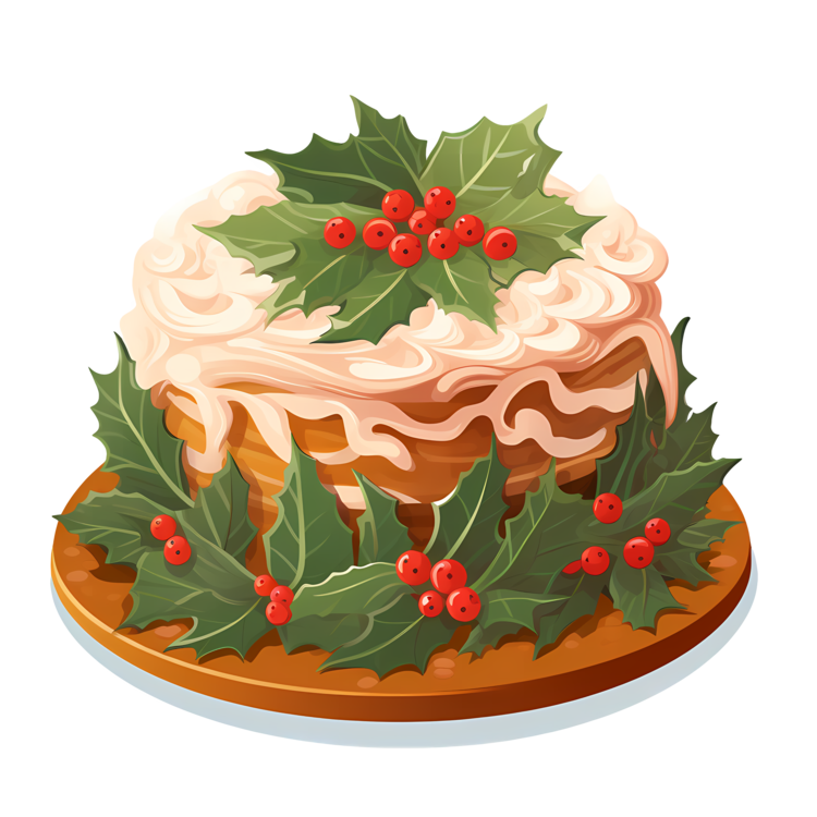 Cute Kawaii Christmas Cake 