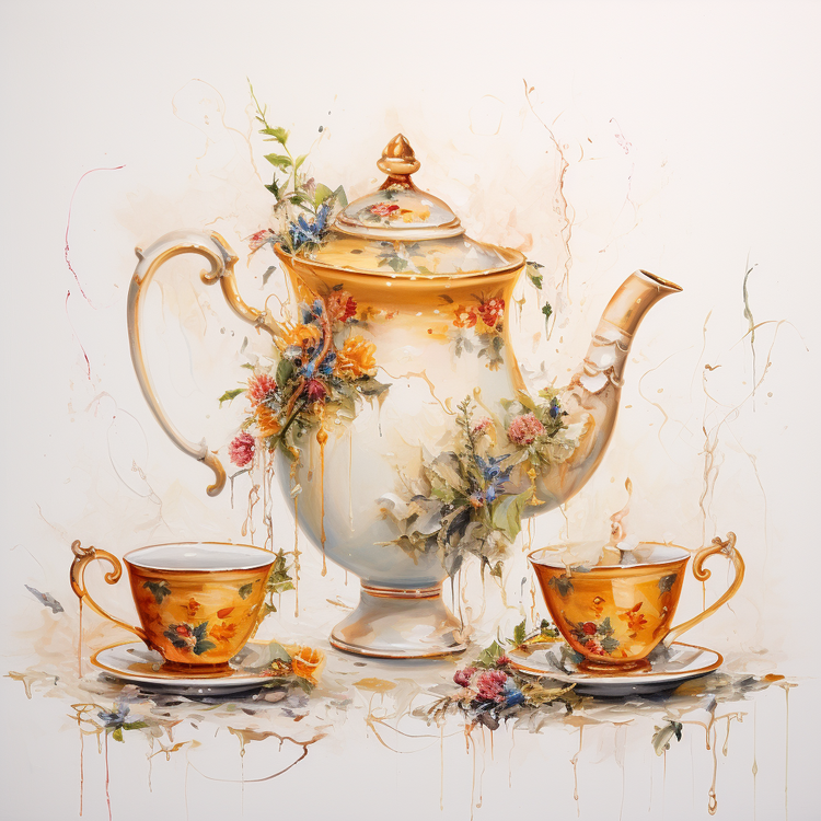 International Tea Day,Tea Pot,Tea Cups