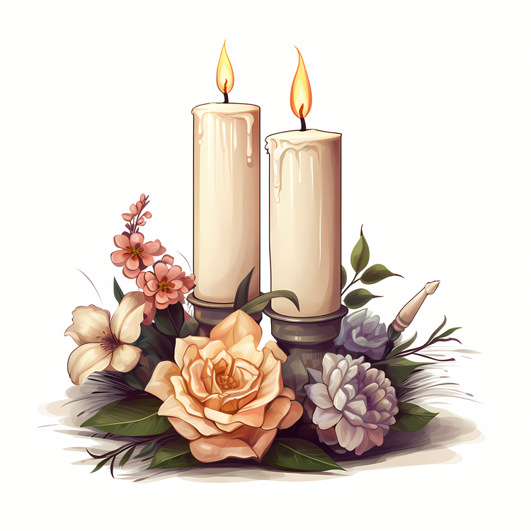 All Souls Day,Flower And Candle,Others