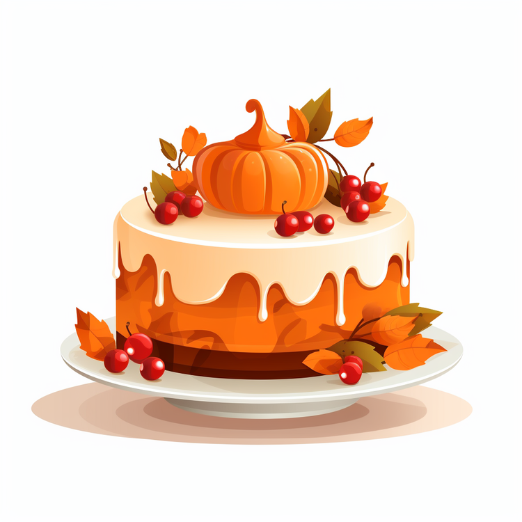 Thanksgiving Cake,Cake,Pumpkin