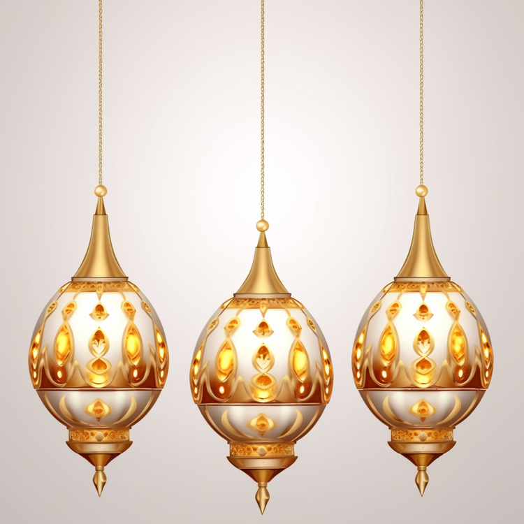Islamic Lantern,Golden Lamp,Hanging Lantern