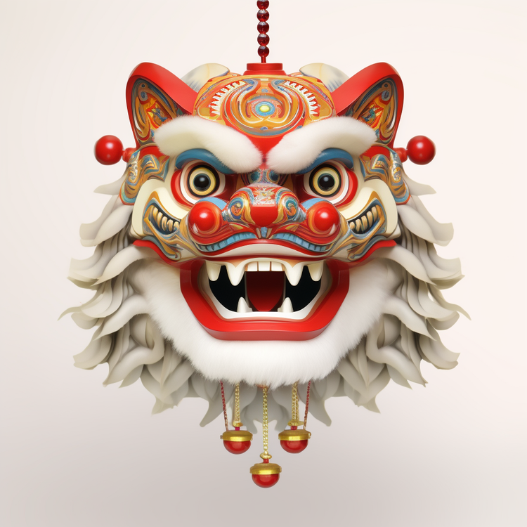 Chinese Lion Dance Head,Chinese Culture,Mask