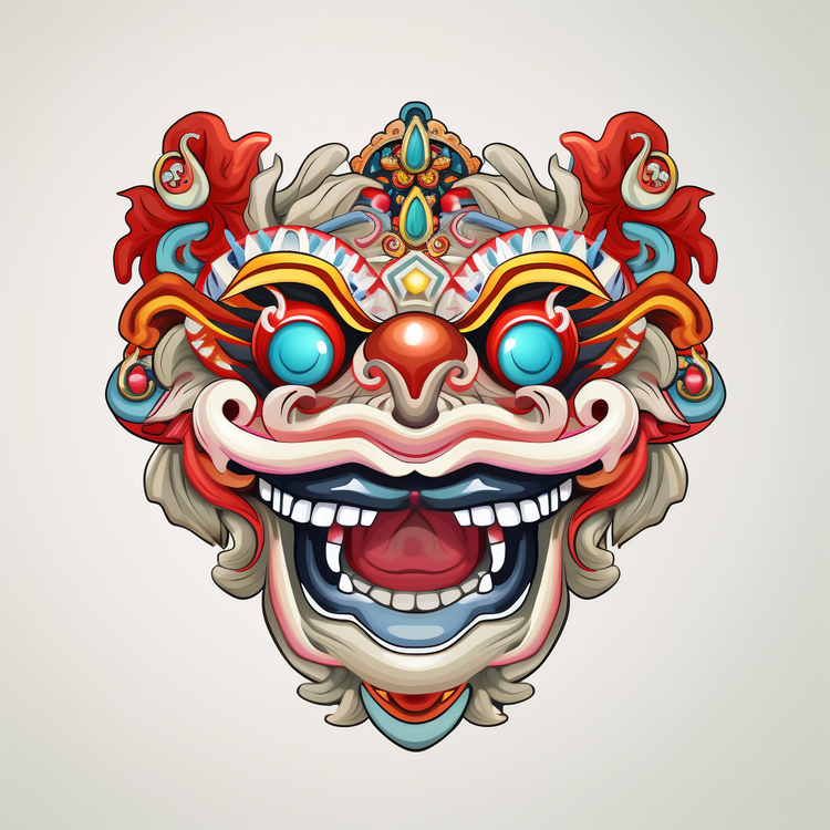 Chinese Lion Dance Head,Mask,Lion