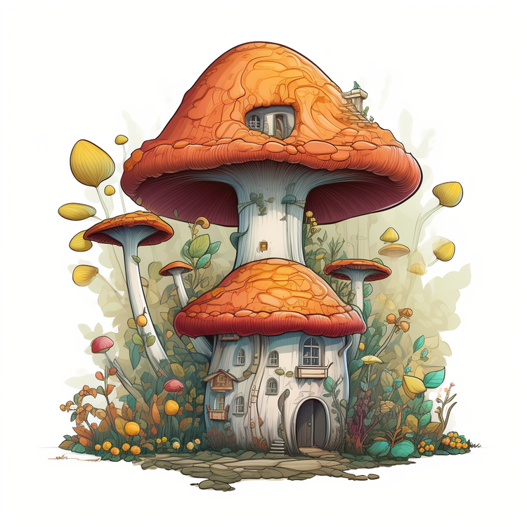 Mushroom House,House,Mushroom
