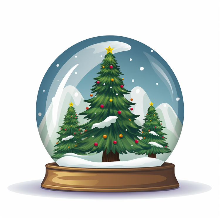Christmas Snow Ball,Snow Globe,Christmas Tree