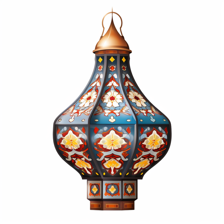 Islamic Lantern,Colorful,Ornate