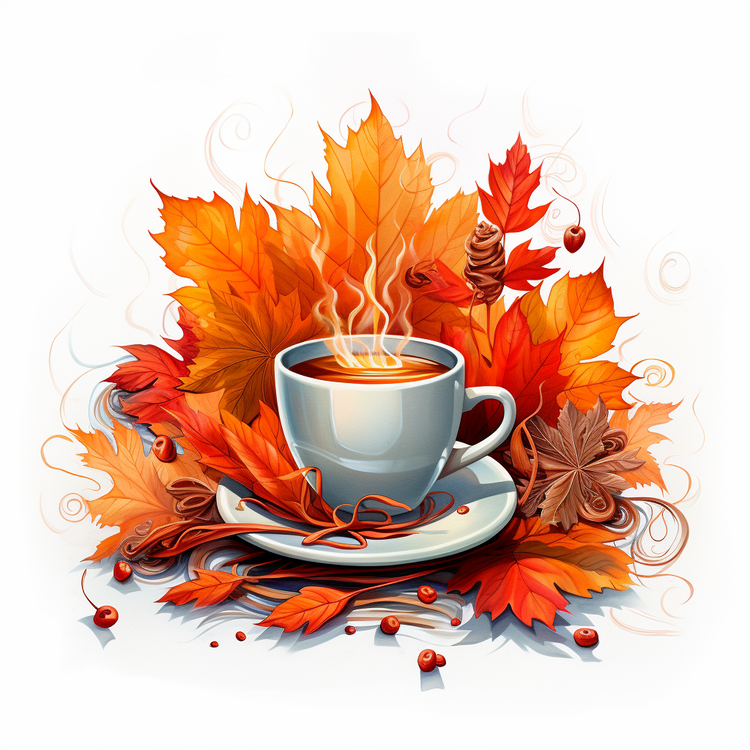 Autumn Coffee,Leaf,Autumn
