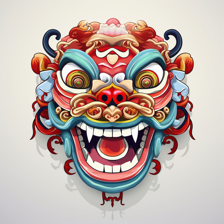 Chinese Lion Dance Head,Chinese Mask,Mask