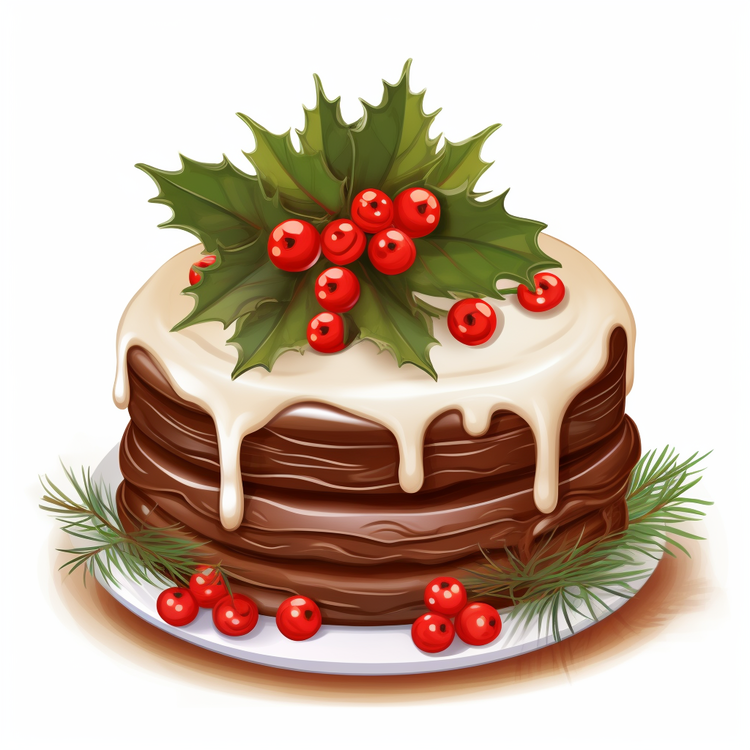 Christmas Cake,Chocolate Cake,Christmas