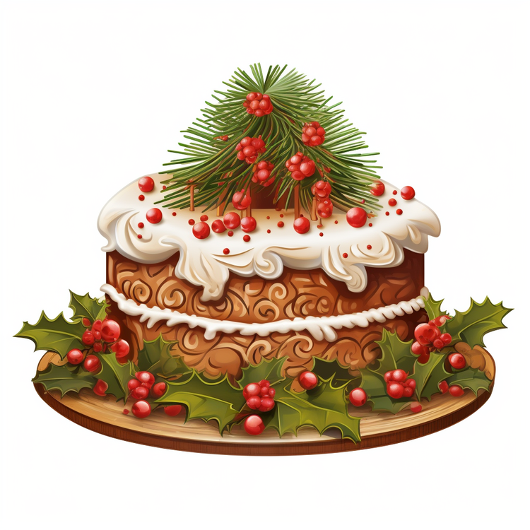 Christmas Cake,Gingerbread,Icing
