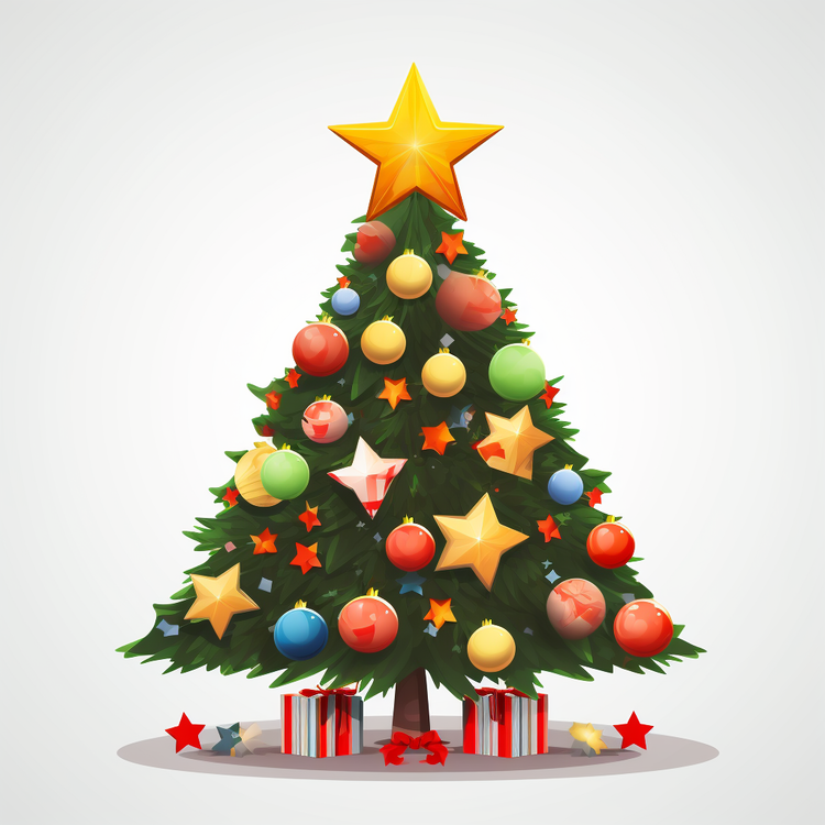 Christmas Tree,Ornaments,Gift Box
