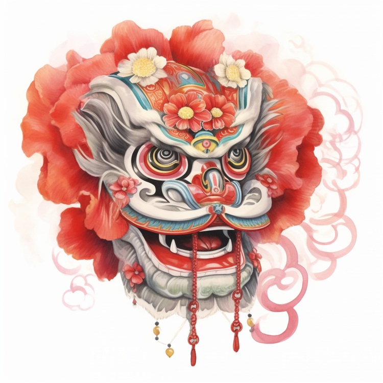 Chinese Lion Dance Head,Chinese,Dragon