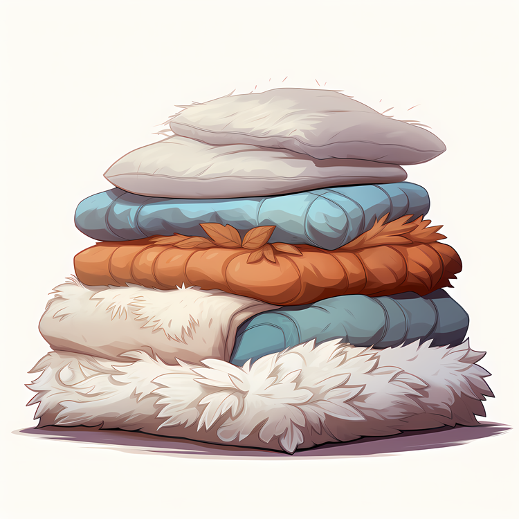 Fluffy Winter Bedding Stack,Others