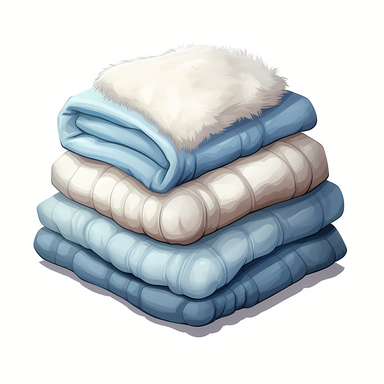 Fluffy Winter Bedding Stack,Others
