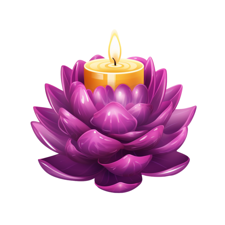 Candle Lotus Flower,Lotus Flower,Candle