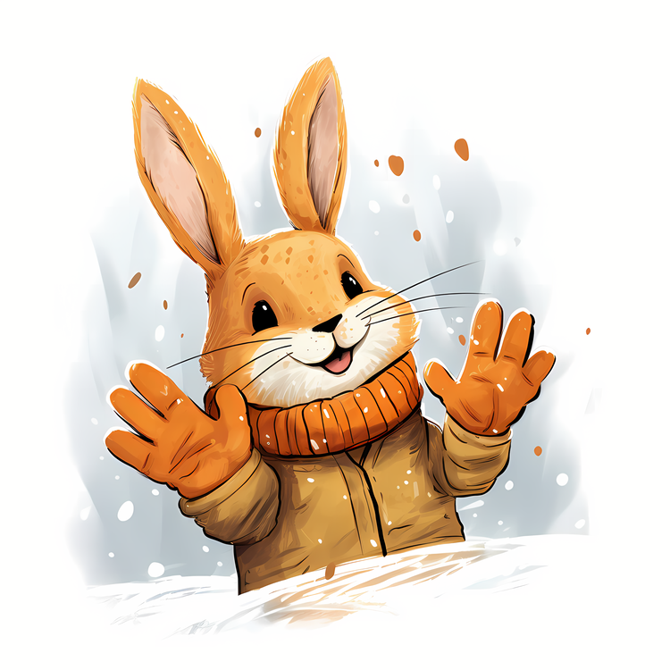 Cute Rabbit,Winter,Christmas