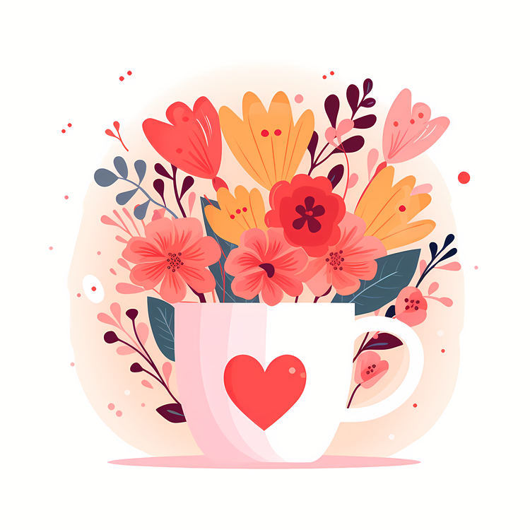 Flowers,Mug,Valentine