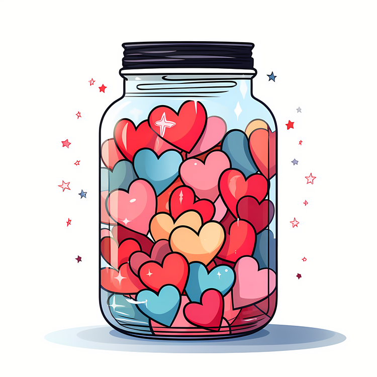 Valentines Day,Mason Jar,Heart