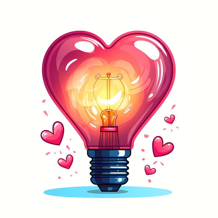 Valentines Day,Light Bulb,Heart