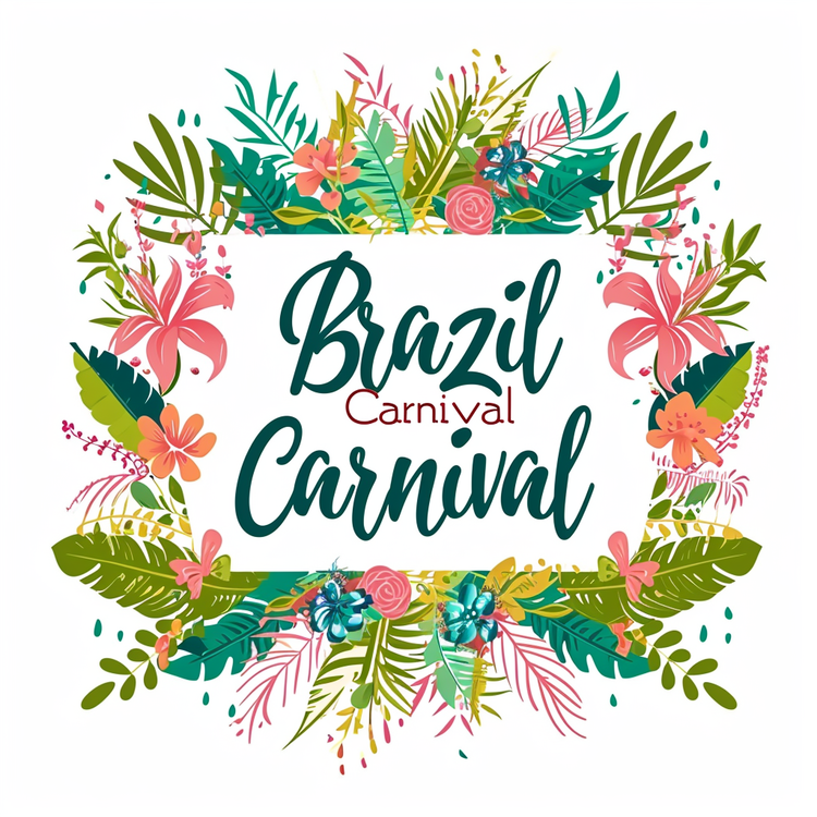 Brazil Carnival,Floral,Colorful