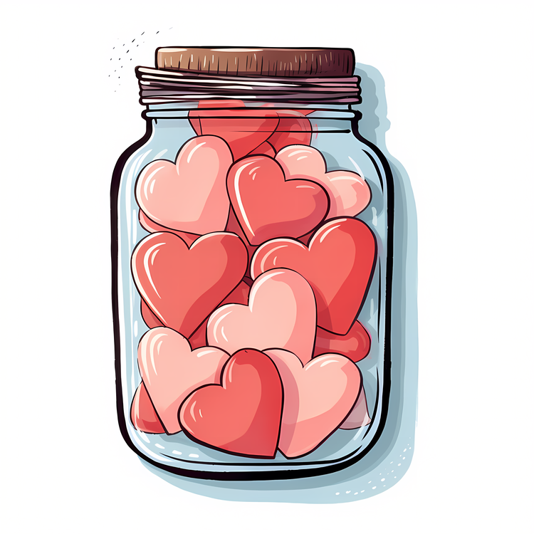 Mason Jar With Heart,Others
