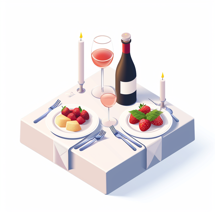 Romantic Dinner,Wine,Food