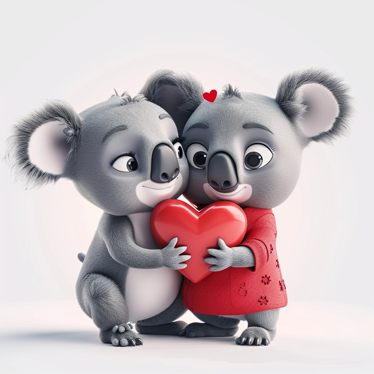 Valentine Koala,Cute,Adorable