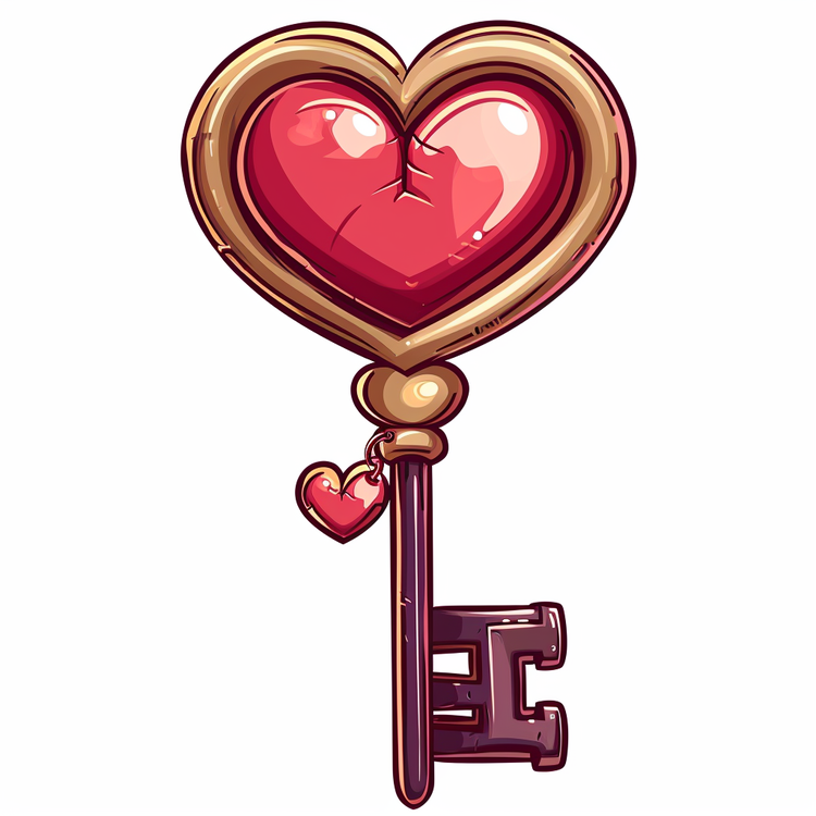 Valentine Key,Heart,Key