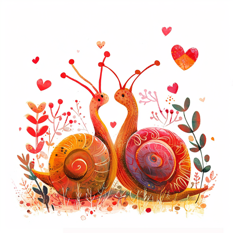 Valentine Snails,Snail,Love