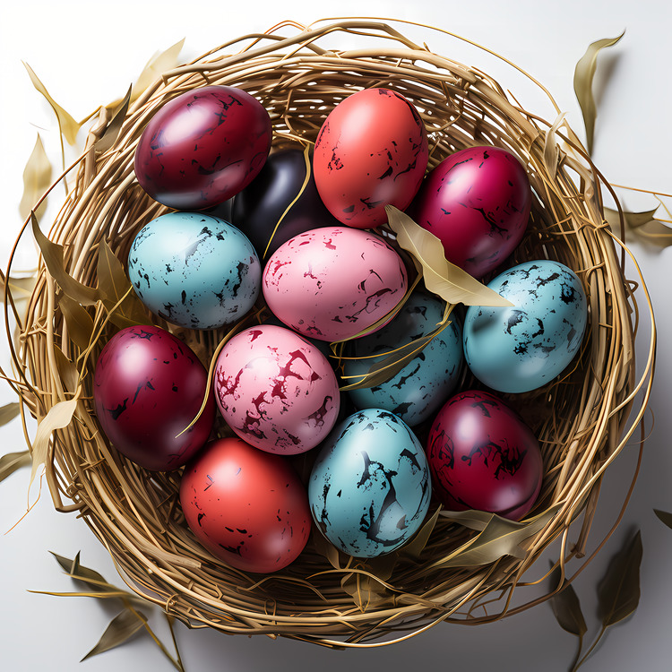 Easter Eggs In Basket,Others
