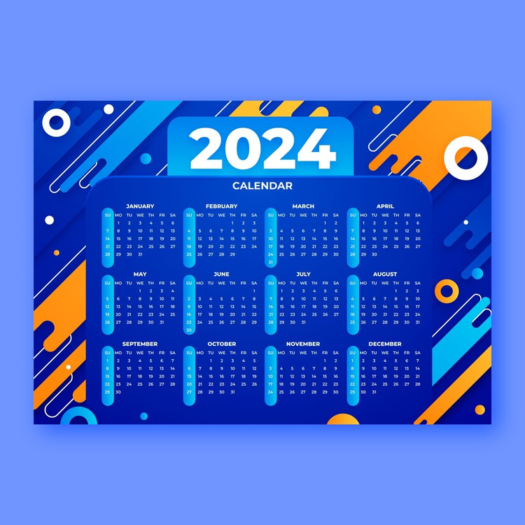 2024 Yearly Calendar,2025 Calendar,2025 Monthly Calendar PNG Clipart