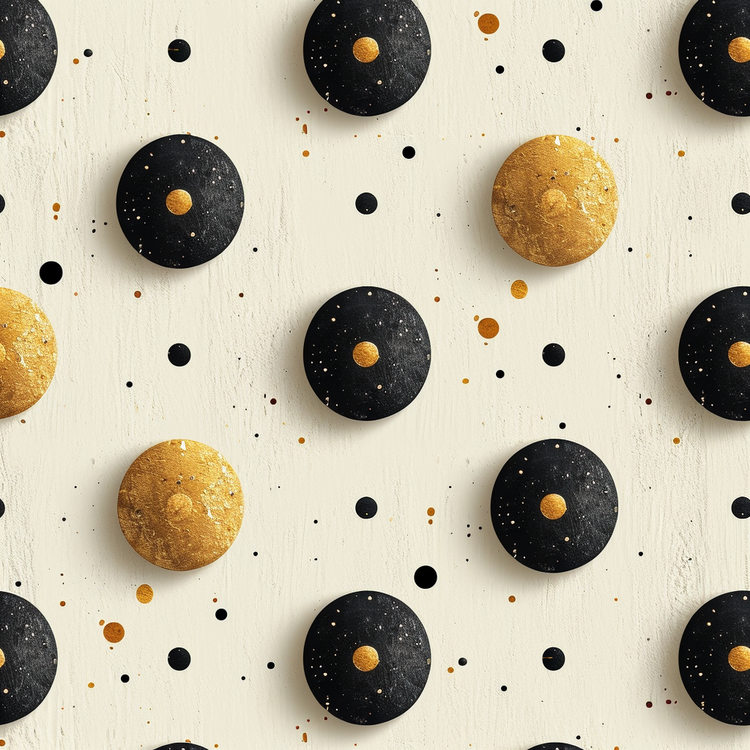 Golden Dots Pattern Background,Others
