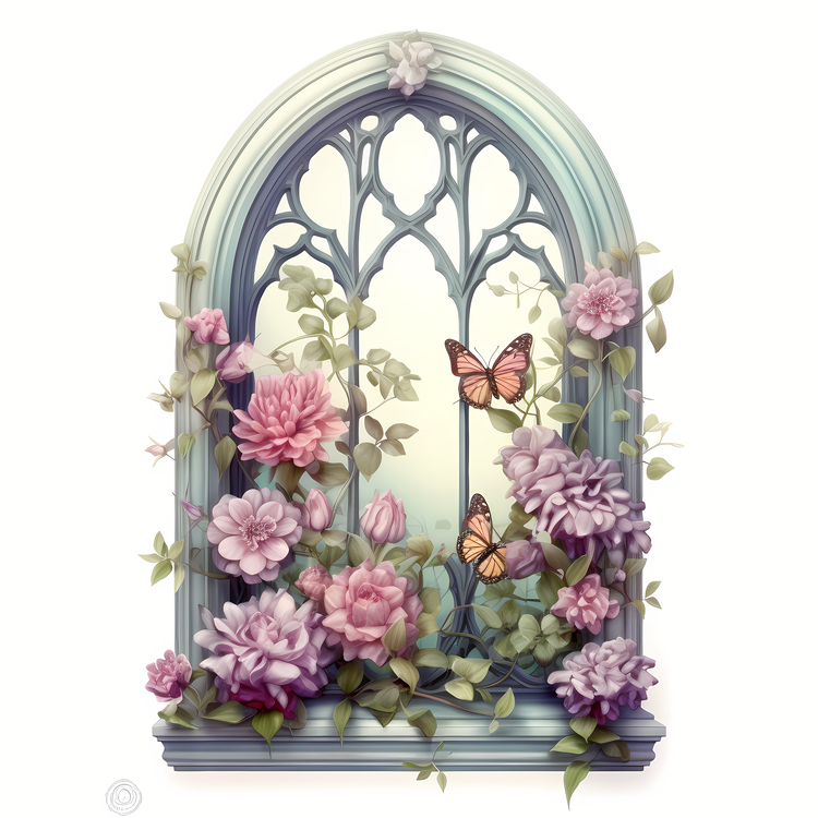 Vintage Flower Window,Others