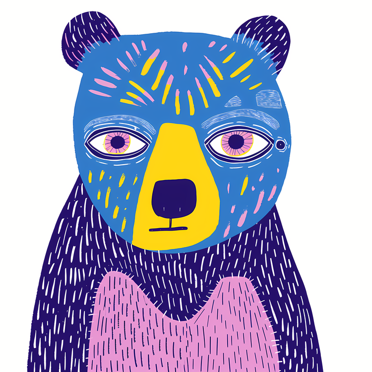 Blue Cartoon Bear,Others