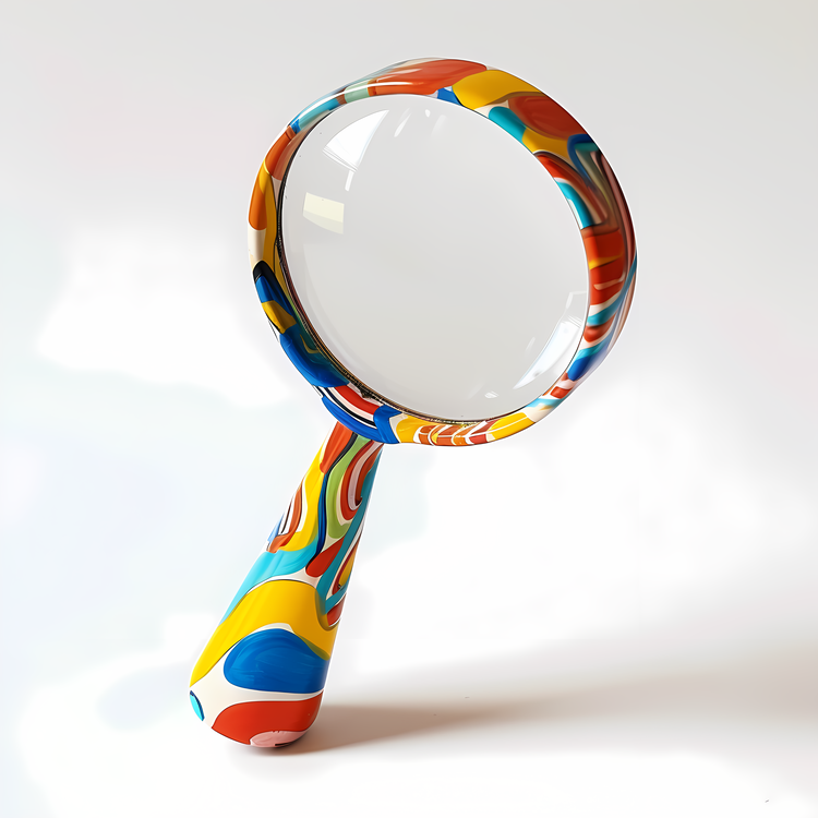 Magnifying Glass,Multicolored,Glossy