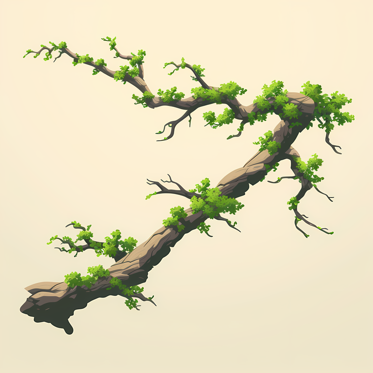Branch And Moss,Tree Branch,Branches