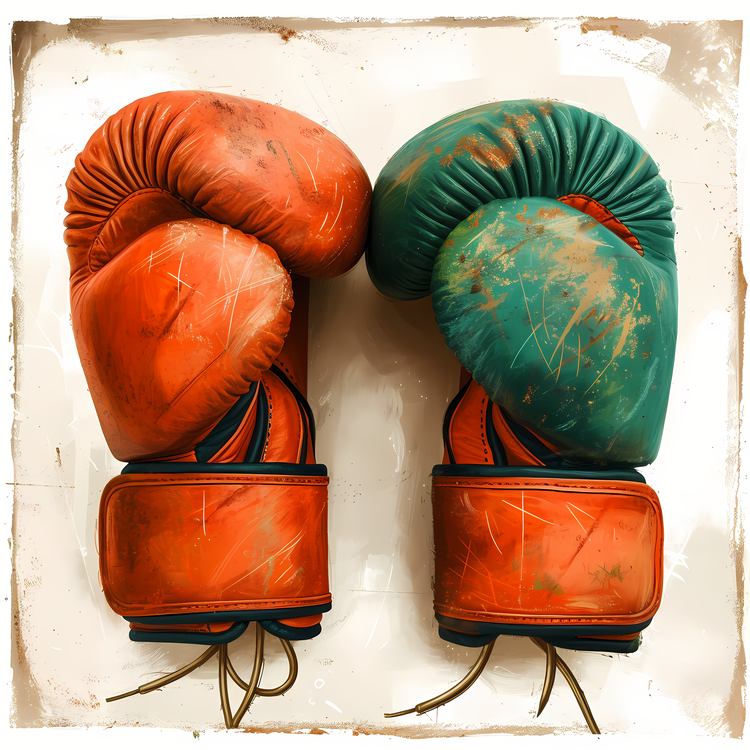 Boxing Gloves,Leather Gloves,Vintage