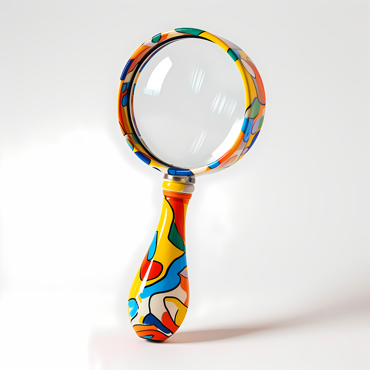 Magnifying Glass,Multicolored,Mirror